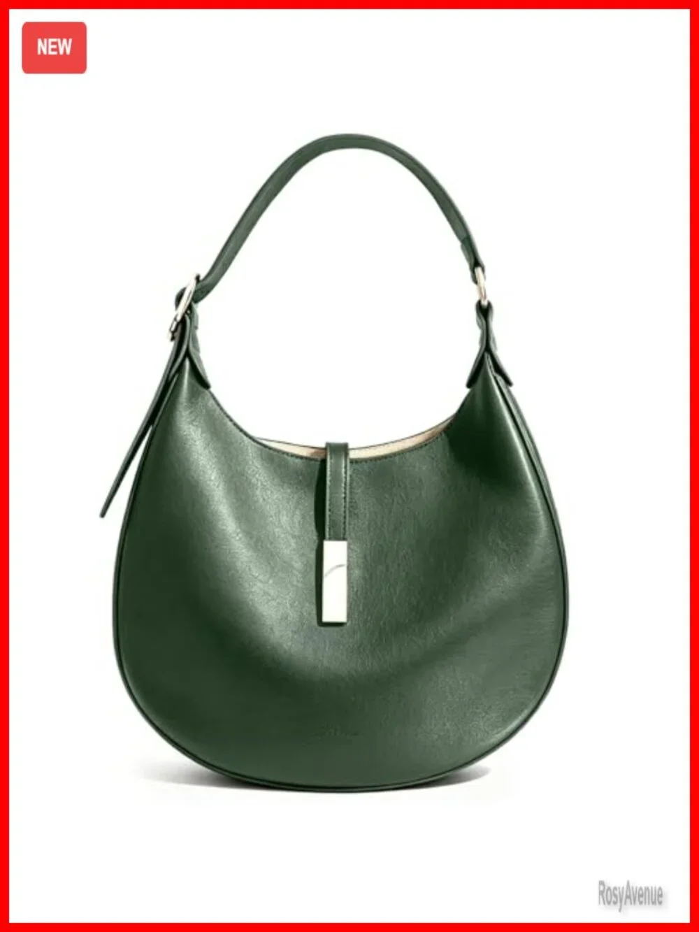 Vintage Hobo Shoulder Bag Handbag Faux Leather Adjustable Strap